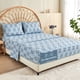 thumbnail image 5 of HITIME Juego de Sábanas Tamaño Individual 3 Piezas Incluye 1 Sábana Plana, 1 Ajustable & 1 Funda de Almohada, Suave Transpirable Microfibra de Poliéster, Diseño Estampado Moderno Fresco y Transpirable, 5 of 6