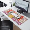 thumbnail image 2 of Long Mouse Pads for Desk,Pioneer Flower Floral Print Pattern Desk Mats on Top Of Desks, Desk Mouse Pad Extra Large with 3mm Non-Slip Base and Stitched Edge for Gaming,Office,Work,Home 31.5"x11.8", 2 of 6