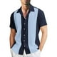 thumbnail image 2 of Playeras Algodon Para Hombre, Camiseta Informal De Verano A La Moda Para Playa, Con Estampado Digital 3D, Solapa Y Botones, De Manga Corta, 93, 2 of 4