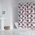 thumbnail image 2 of White Highland Cow Flower Pattern Shower Curtain 72"x72" ,Bathroom Decorative Shower Curtains Set with 12 Hooks,Modern Waterproof Washable Shower Curtain, 2 of 6
