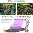 thumbnail image 4 of BRILLAR Mini kit de invernadero, 10 juegos de bandejas de plántulas de 120 celdas con cubierta duradera y ventilación para vivero de plantas, 4 of 5