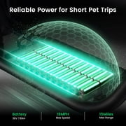 MIHOVER 550W Pet Friendly Electric Scooter with Seat for Small Dogs, 12 Electric Scooters for Adults,Dual Baskets 36V 7.8AH Battery, UL2272 Certified