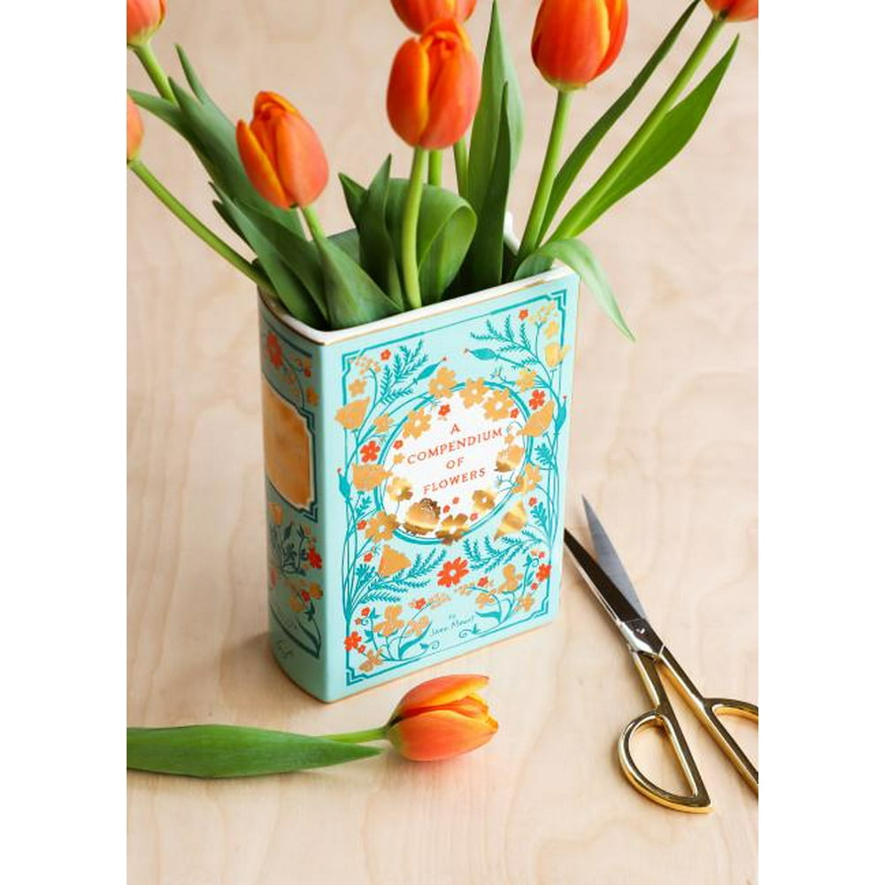 Bibliophile Ceramic Vase A Compendium of Flowers A Compendium of Flowers (Flower Vase