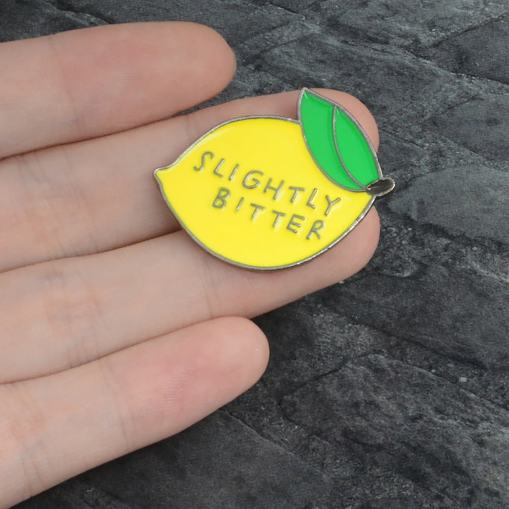 Lemon Enamel Pin Slightly Bitter Fruit Badge Button Brooches Jewelry Gift Nice Design