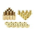thumbnail image 5 of Uxcell Brass M4 10mm+6mm Male-Female Hex Standoff Screw Nut Kit 10 Sets, 5 of 5