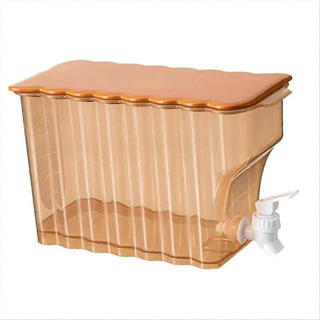 Cold Water Kettle with Faucet Sealed Household Juice Bottle Orange