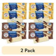 (2 pack) Voortman Sugar Free Cookies Vanilla & Chocolate Wafers | 4 Pack