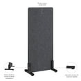 thumbnail image 4 of Bush Business Furniture 24W x 55H Freestanding Privacy Screen in Charcoal, 4 of 7