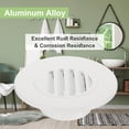 thumbnail image 4 of Round Soffit Vent, Aluminum Alloy Wall Vent Grille Cover for Exhaust White 3 Inch, 4 of 7