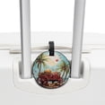 thumbnail image 3 of Coconut Jujube Tree&Eid Cannon 2pcs PU Leather Round Bag Tags Suitcase Handbag Tags with Privacy Cover and Name ID Tag for Travel Luggage, Handbags, Backpacks, School Bags, 3 of 6
