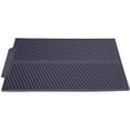 thumbnail image 1 of Alfombrilla de silicona antideslizante para secar cuencos, escurridor flexible con crestas elevadas y diseño de borde de drenaje, resistente al calor para una limpieza fácil, almacenamiento plegable,, 1 of 7