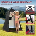 thumbnail image 5 of Camping Shower Tent, Portable Outdoor Privacy Shelter for Showering & Changing, 7.2 FT Easy-Setup Toilet Tent with Floor UPF 50+, Ideal Hiking, Fishing, Beach, 5 of 5