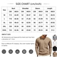 thumbnail image 3 of MLQIDK Men's Casual Plaid Long Sleeve Loose Fit Button Down Shirt Comfortable Breathable Cotton Blend Round Neck Casual Shirt for Men Khaki M, 3 of 5