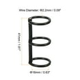 thumbnail image 2 of Unique Bargains 0.63' Dia. 3 Circle Detachable Metal Binder Rings Loose Leaf Rings, Black 6 Pack, 2 of 6