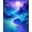 Blue, Pattern 3, variant on ODIKA 4'x6' Machine Washable Non-Slip Area Rug, NightGlow Illuminated Waterproof Reversible Backyard High Traffic Rug, Blue, 97948