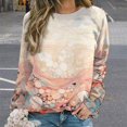 thumbnail image 2 of Simple Colored Ripple Mom Sweatshirt For Women Long Sleeve Pullover, 2 of 7
