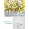 thumbnail image 3 of Eucalyptus Yellow Tie Up Curtains for Windows 45 Inch Length Balloon Curtains Kitchen Adjustable Balloon Window Shade Stripes Bottle Flower Cactus Plant Tie Up Valance Bathroom Curtain Window 52"x45", 3 of 6