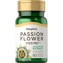 Passion Flower Extract 1100mg | 90 Capsules for Men and Women | by Piping Rock