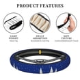 thumbnail image 6 of Easygdp Christmas Fir Tree Elastic Steering Wheel Cover, Auto Accessories, Fit Suvs, Vans,Cars, Trucks -15 inch, 6 of 8