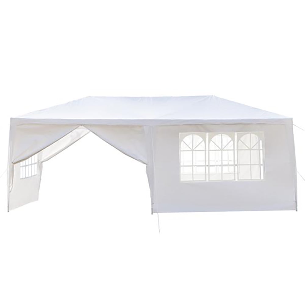 Kepooman 20'x 10'Canopy Tent With 6 Sides Sidewalls, Wedding Party Tent with Two Doors, White Kepooman 20'x 10'Canopy Tent With 6 Sides Sidewalls, Wedding Party Tent with Two Doors, White