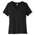 thumbnail image 5 of Yellow Rooster Women's Relaxed Jersey Short Sleeve V-Neck Tee Black S, 5 of 6