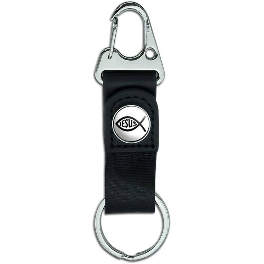 Key Chain I Love Jesus Carabiners Belt Hook Keychain Black