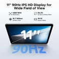 thumbnail image 5 of DOOGEE Tab A9+ 11 inch Tablet with 90Hz,8580mAh,20GB+64GB/2TB Octa Core Android Tablet,7.9mm Ultra Thin Gaming Tablets,13MP+5MP,Dual Speakers,Bluetooth 5.0,Face ID,5G WiFi,FM,Widevine L1,GPS,Gray, 5 of 8