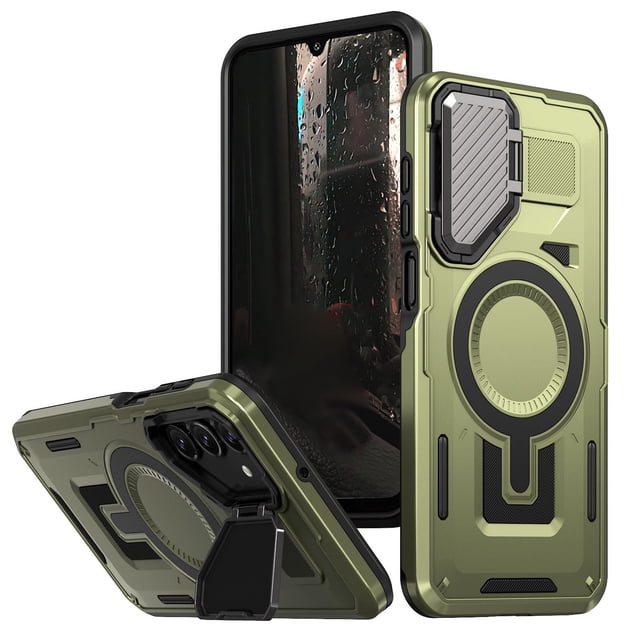 Case For Samsung Galaxy S26 Ultra/S26 Plus/S26, Magnetic Shell With Wireless Charging Camera Stand Cover
