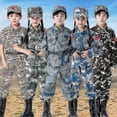 thumbnail image 4 of Uniformes de entrenamiento militar para niños, disfraces de fiesta de campamento de verano de camuflaje táctico de combate para niños, trajes del ejército de Halloween para niñas, 4 of 4