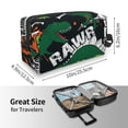 thumbnail image 4 of Goofa Dinosaur Skeleton Printed Toiletry Bag with Handle,Large Capacity Travel Makeup Cosmetic Bag for Women, Carry on Airport Airline Compliant Bag, 4 of 9