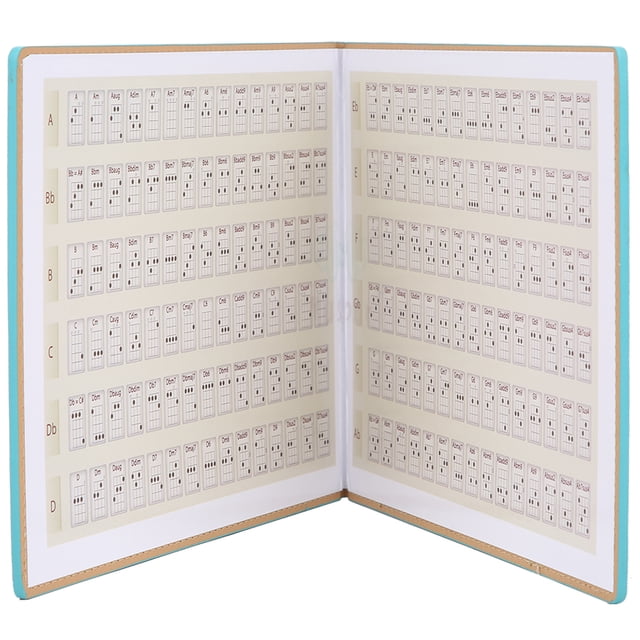 Libro De Acordes De Ukelele, Larga Vida útil Acordes De Ukelele Portátiles, Buena Herramienta Para El Hogar Escuela De Práctica Accesorios Para Instrumentos Musicales
