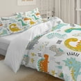 thumbnail image 3 of Blessliving Dinosaur Bedding Duvet Cover Set Twin for Kids 3 Pieces Microfiber Multicolor, 3 of 8