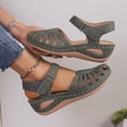 thumbnail image 6 of Orthopedic Closed Toe Sandals for Women 2026 Wedge with Arch Support Adjustable Ankle Strap Sandals Wedges Summer Dressy Platform Casual Comfortable Wide Width Hollow out Walking Shoes, 36, 6 of 8