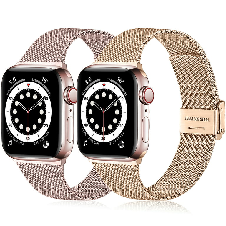 Funbiz Compatible with Apple Watch Bands 38mm 40mm 41mm 42mm 44mm 45mm 49mm  for Women Slim Stainless Steel Metal Bands for iWatch Ultra SE Series 8 7 6  5 4 3 2 1 