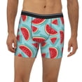 thumbnail image 2 of Picia Watermelon Pattern Men's Athletic Long Leg Briefs , Performance Stretch Underwear，Moisture-Wicking, 2 of 7