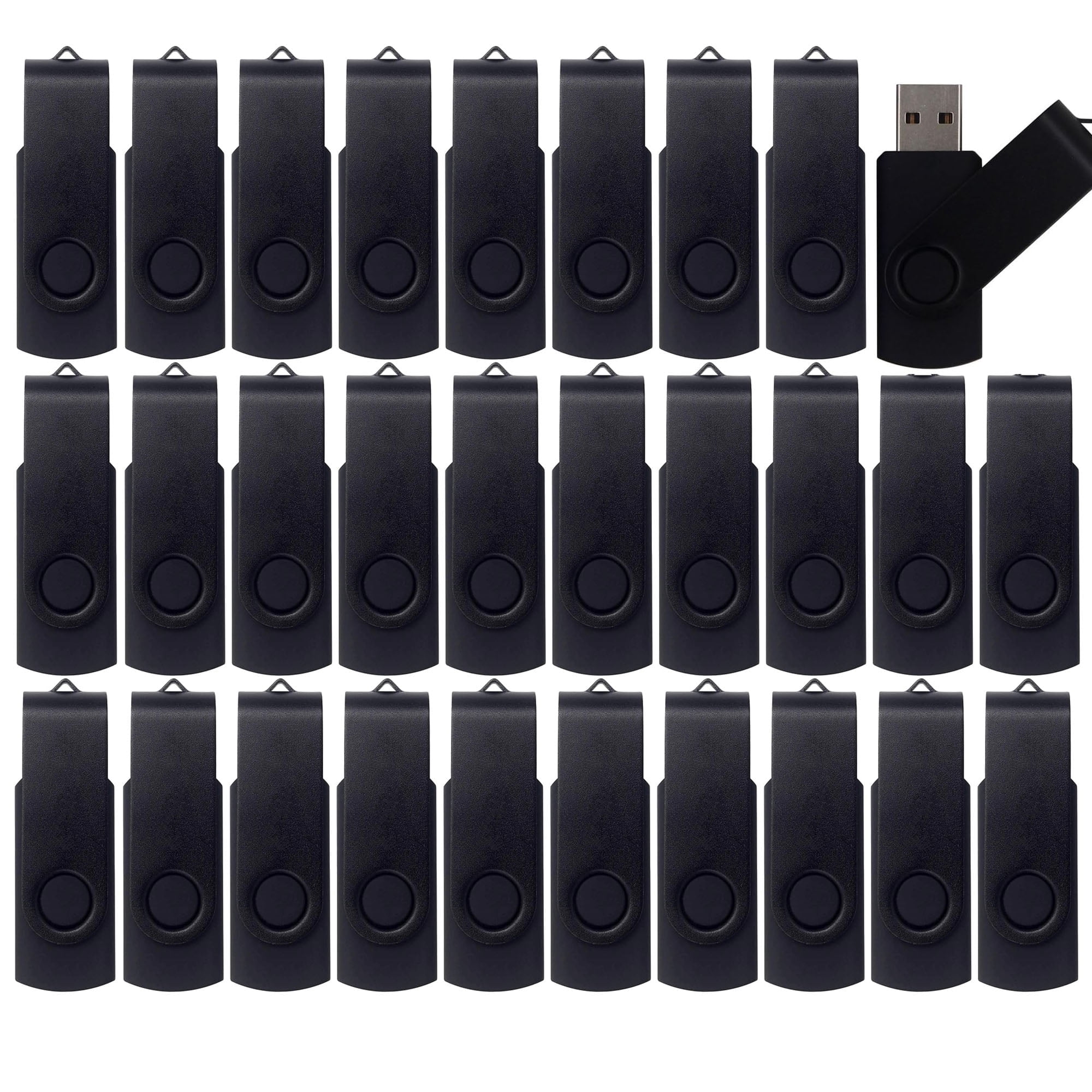 8GB USB Flash Drive Bulk Thumb Drives 50 Pack with Lanyards USB 2.0 Jump Drive 8GB Memory Sticks Zip Drive Pen Drive for Storage and Backup( BLACK 8GB*50PCS)