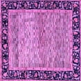 thumbnail image 1 of Ahgly Company Indoor Square Oriental Purple Modern Area Rugs, 8' Square, 1 of 4