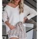 thumbnail image 4 of Pullover Tops, Oversized V Neck Women Knit Sweaters Split Design For Home For Shopping ANGGREK Otros, 4 of 7