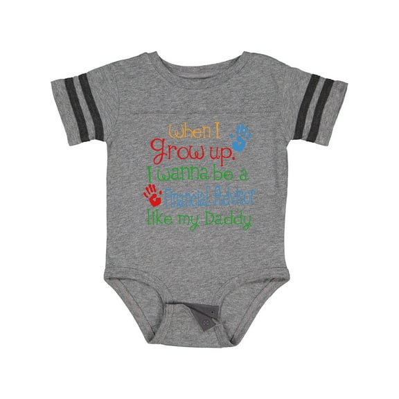 Inktastic Financial Advisor Like Daddy Boys or Girls Baby Bodysuit