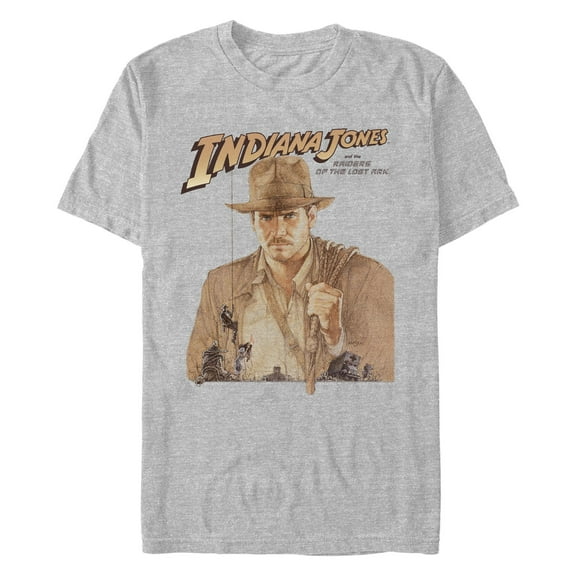 Men's Indiana Jones and the Raiders of the Lost Ark Movie Poster Graphic T-Shirt