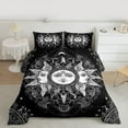 thumbnail image 2 of Manfei bohemian Sun Pattern Bedding Comforter Set,Exotic Boho Twin Comforter Sets,White Black Bedding Set For Boys Girls,Breathable Home Decor Reversible,2 Pieces, 2 of 8