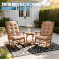 thumbnail image 7 of Sunmthink Adirondack Chair Cushion Set of 2, 4 Inch Thickness Waterproof UV-Protected Outdoor Patio Cushions, Beige, 7 of 7