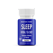 Rapid Fire Sleep Herbal Tea Shot, Chamomile, Melatonin, Valerian Root, Cherry Berry flavor, 1.7 oz. (7 Count)