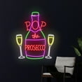 thumbnail image 3 of Handmadetneonsign Pop The Prosecco Led Sign, Pop The Prosecco Neon Light, Prosecco Neon Sign, 3 of 5