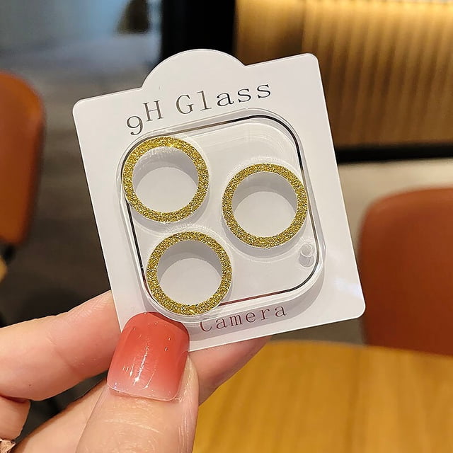 Película protectora de cámara brillante para iPhone 13 Pro 11 Pro 12 Pro Max, cristal Protector de lente transparente para iphone 13 12 Mini cubierta traseraFor iPhone 11 Gao Jinjia LED