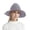 Grey, variant on Cowboy Witch Hat Halloween Accessory Foldable Knit Pointed Cap for Party Pink M