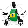 thumbnail image 5 of HELLHERO Brazilian Flag Design Sling Bag with 2 Layers for Outdoor Daily Use, 5 of 7