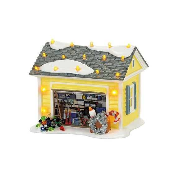 Sunshine Yellow Griswold Garage 5 x 4 Resin Stone Decorative Tabletop Figurine