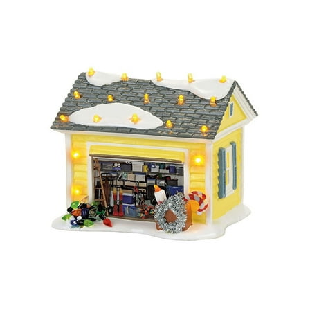 Sunshine Yellow Griswold Garage 5 x 4 Resin Stone Decorative Tabletop Figurine