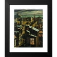 thumbnail image 2 of Georg Scholz 11x14 Black Modern Framed Museum Art Print Titled - German Small Town by Night (1923), 2 of 5